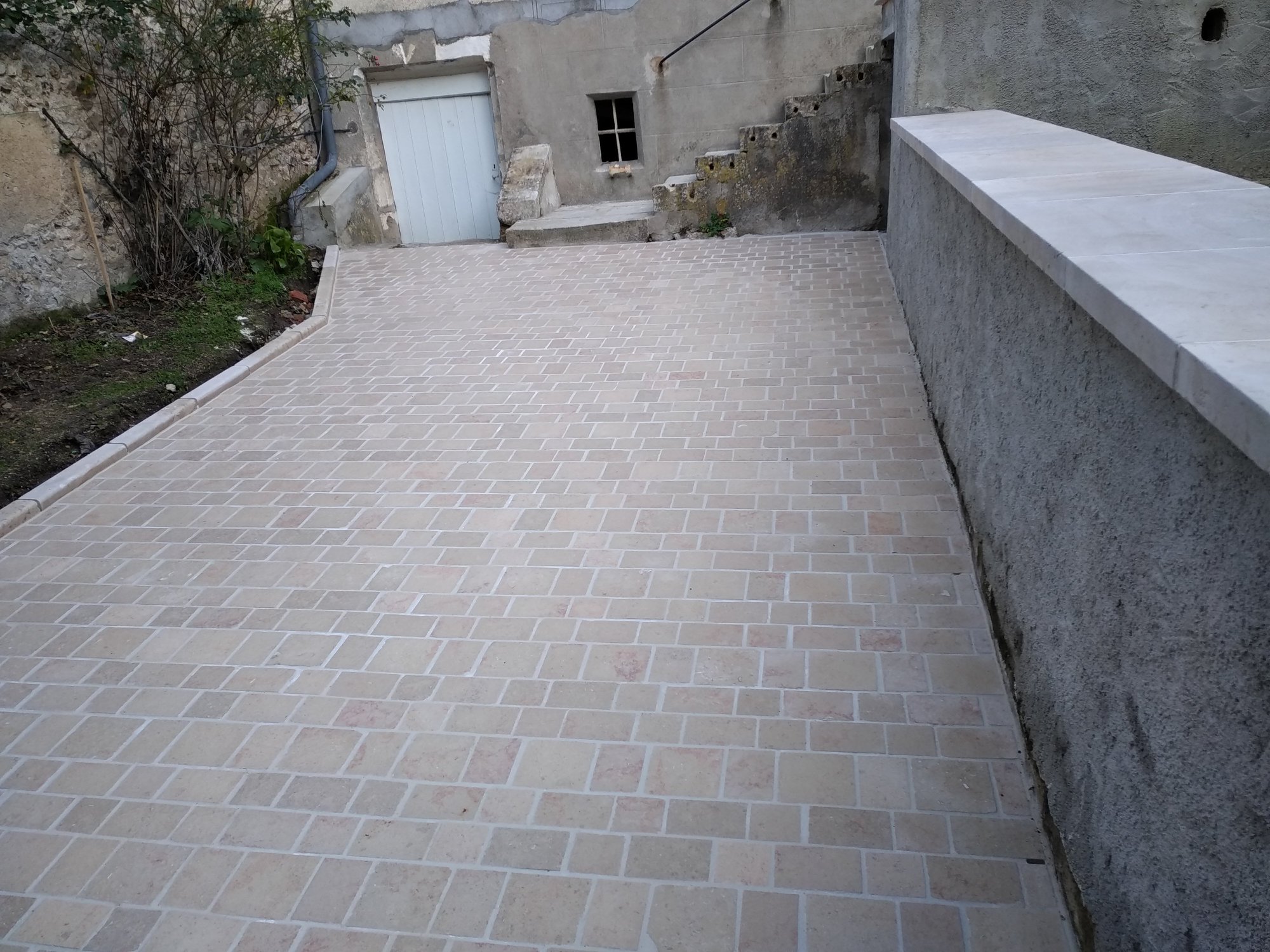 Rénovation du parking en pierre